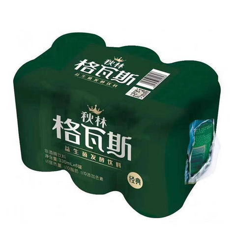 秋林·格瓦斯 益生菌发酵饮料(经典)330ml*6 (4 per case)
