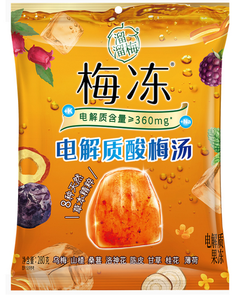 溜溜梅 电解质酸梅汤梅冻200g (12 per case)