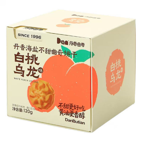 丹香 海盐不甜曲奇饼干白桃乌龙120g (16 per case)