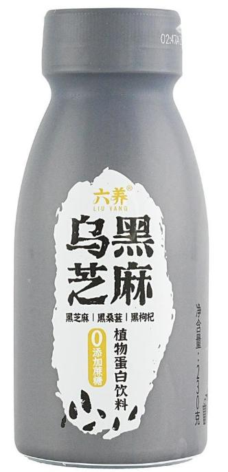 六养 乌黑芝麻燕麦奶230g (24 per case)