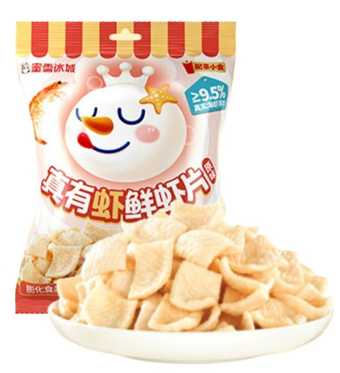 蜜雪冰城 雪王真有虾鲜虾片25g*5 (20 per case)