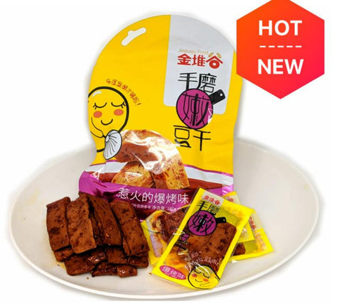 金堆谷 手磨嫩豆干豆腐干爆烤味180g (24 per case)