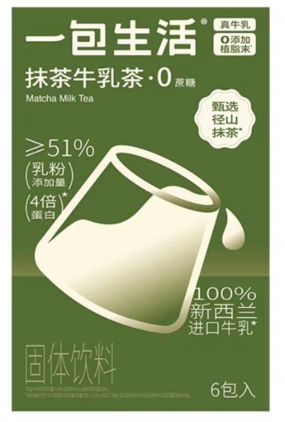 一包生活 抹茶牛乳茶132g(22g*6条) (30 per case)