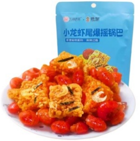 千湖味道 小龙虾爆摇锅巴42g (50 per case)
