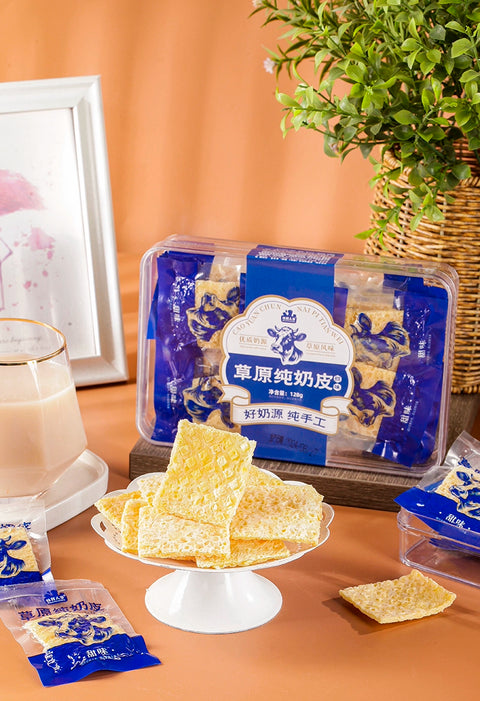牧民人家 草原纯奶皮原味128g (70 per case)
