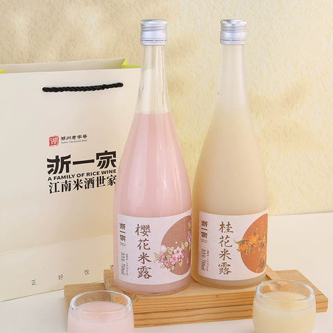 浙一家 鲜酿桂花米露375ml (12 per case)