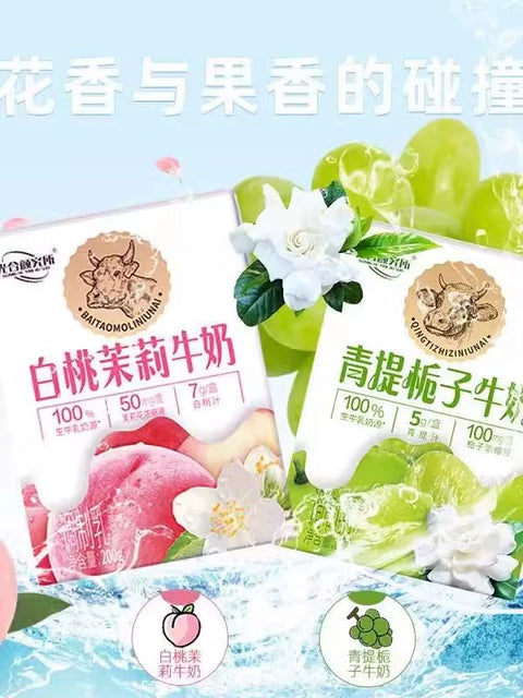 光合颜究所 白桃茉莉牛奶200ml*6 (1 per case)