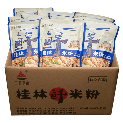 三养易食 桂林米粉 传统干拌 332g (24 per case)