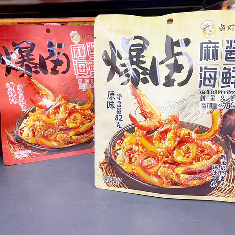 卤叮当 麻酱海鲜香辣味82g (20 per case)