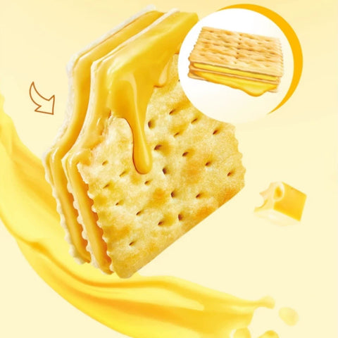 康师傅 3+2苏打夹心饼干青梅芝士味100g (24 per case)