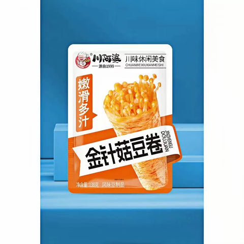 川阿婆 金针菇豆卷118g (30 per case)