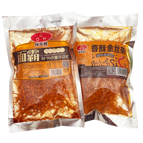 钟芹辉 面霸辣条面筋60克 (100 per case)