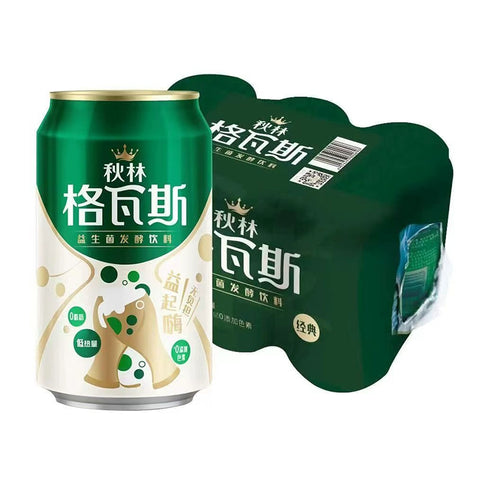 秋林·格瓦斯 益生菌发酵饮料(经典)330ml*6 (4 per case)