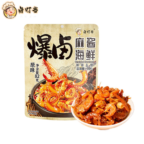 卤叮当 麻酱海鲜原味82g (20 per case)