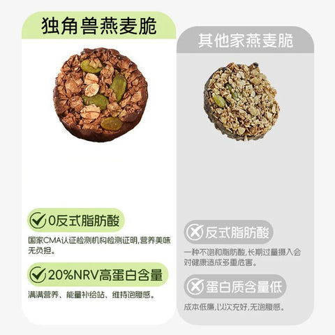 暴肌独角兽 生巧坚果燕麦脆黑巧味100g (45 per case)