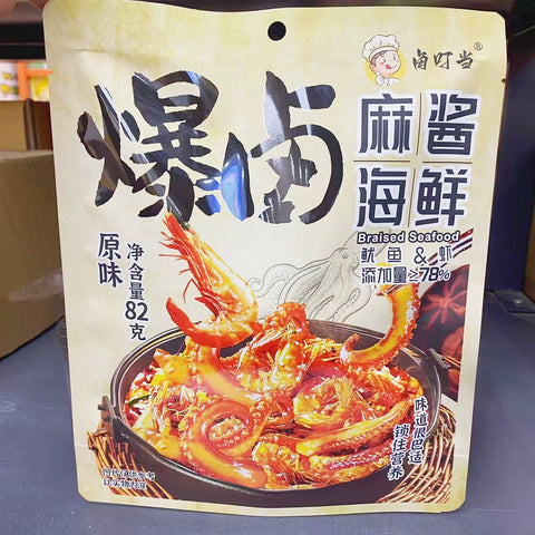 卤叮当 麻酱海鲜香辣味82g (20 per case)