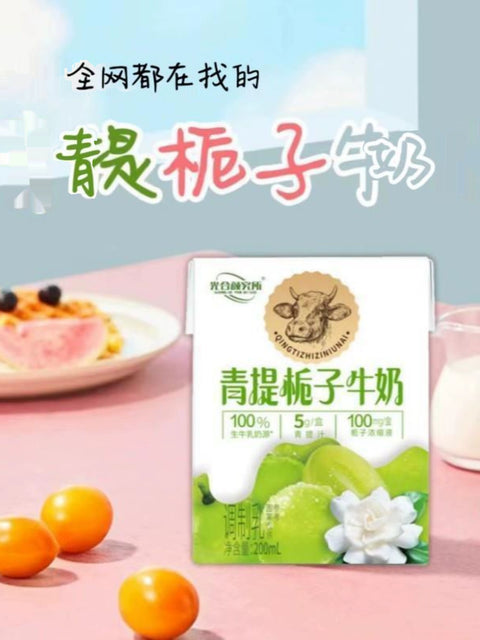 光合颜究所 白桃茉莉牛奶200ml*6 (1 per case)