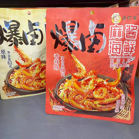 卤叮当 麻酱海鲜香辣味82g (20 per case)
