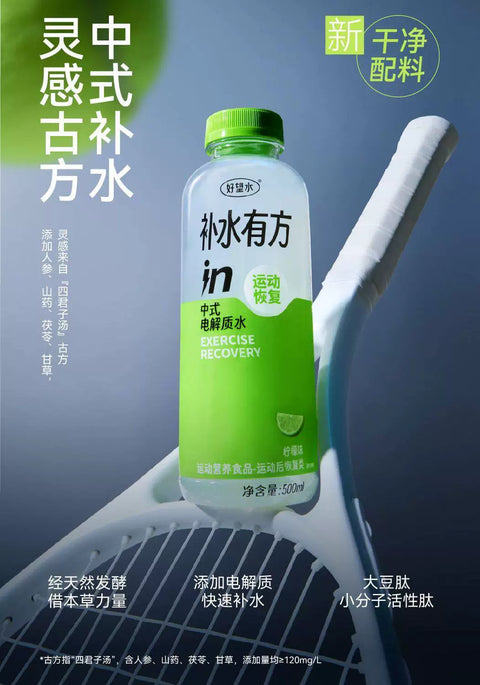 好望水 补水有方in中式电解水柚子味500ml(15per case)