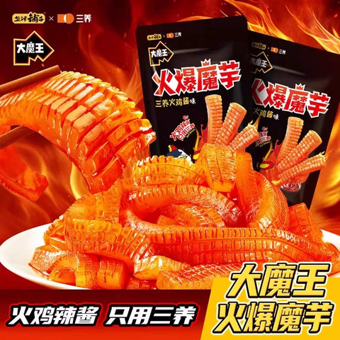 盐津铺子　大魔王火爆魔芋丝三养火鸡面酱味（双倍辣）180ｇ(35 per case)