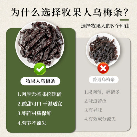 牧果人 乌梅条80g (50 per case)