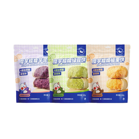 暴肌独角兽 魔芋糯糯绿豆饼202g(160g+赠42g) (24 per case)